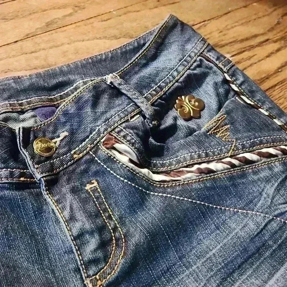 Y2k house of derion blue jeans size 3/4 - Picture 9 of 10